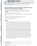 Cover page: Risk and Protective Factors for Firearm Assault Injuries Among Black Men: A Scoping Review of Research.