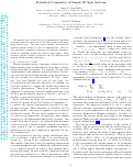 Cover page: Statistical complexity of simple one-dimensional spin systems