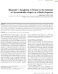 Cover page: Ellsworth C. Dougherty: A Pioneer in the Selection of Caenorhabditis elegans as a Model Organism