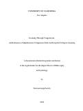 Cover page: Learning Through Comparisons: An Evaluation of Simultaneous Comparison Trials in Perceptual Category Learning