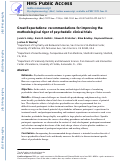 Cover page: Great Expectations: recommendations for improving the methodological rigor of psychedelic clinical trials