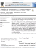 Cover page: The feasibility and preliminary efficacy of narrative exposure therapy on post-traumatic stress disorder among Syrian refugees in Jordan.