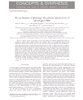 Cover page: The mechanisms of phenology: the patterns and processes of phenological shifts