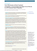 Cover page: Cost-effectiveness of Early Treatment of Hepatitis C Virus Genotype 1 by Stage of Liver Fibrosis in a US Treatment-Naive Population.