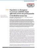 Cover page: Population co-divergence in common cuttlefish (Sepia officinalis) and its dicyemid parasite in the Mediterranean Sea