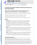 Cover page: A Clinical Trial to Detect Subclinical Transfusion-induced Lung Injury during Surgery.