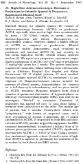 Cover page: HIGH-DOSE ADRENOCORTICOTROPIC HORMONE OR PREDNISONE FOR INFANTILE SPASMS - A PROSPECTIVE, RANDOMIZED, BLINDED STUDY