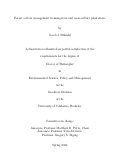 Cover page: Forest carbon management in mangroves and monoculture plantations