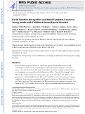 Cover page: Facial emotion recognition and mood symptom course in young adults with childhood-onset bipolar disorder