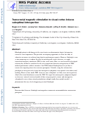 Cover page: Transcranial magnetic stimulation to visual cortex induces suboptimal introspection.