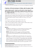 Cover page: Predictors of Proctocolectomy in Children With Ulcerative Colitis