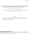 Cover page: Anomaly cancellation in effective supergravity from the heterotic string with an anomalous U(1)