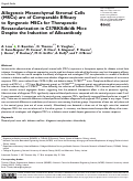 Cover page: Allogeneic Mesenchymal Stromal Cells (MSCs) are of Comparable Efficacy to Syngeneic MSCs for Therapeutic Revascularization in C57BKSdb/db Mice Despite the Induction of Alloantibody