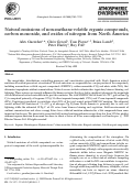 Cover page: Natural emissions of non-methane volatile organic compounds, carbon monoxide, and oxides of nitrogen from North America