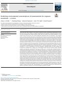 Cover page: Predicting environmental concentrations of nanomaterials for exposure assessment - a review