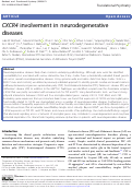 Cover page: CXCR4 involvement in neurodegenerative diseases.