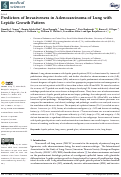 Cover page: Predictors of Invasiveness in Adenocarcinoma of Lung with Lepidic Growth Pattern.