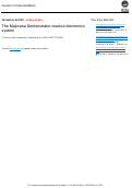 Cover page: The Majorana Demonstrator readout electronics system