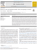 Cover page: Selection in utero and population health: Theory and typology of research