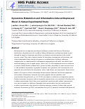 Cover page: Kynurenine metabolism and inflammation-induced depressed mood: A human experimental study