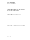 Cover page: Local Option Transportation Taxes in the United States (Part Two: "State-by-State Findings")