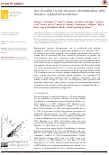 Cover page: Accelerating crystal structure determination with iterative AlphaFold prediction