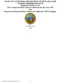 Cover page: Fish Bulletin No. 95. The Commercial Fish Catch of California For the Year 1952 with Proportion of King and Silver Salmon in California's 1952 Landings