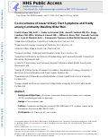 Cover page: Co‐Occurrence of Lower Urinary Tract Symptoms and Frailty among Community‐Dwelling Older Men