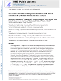 Cover page: Association of clonal hematopoiesis mutations with clinical outcomes: A systematic review and meta‐analysis