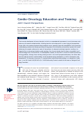 Cover page: Cardio-Oncology Education and Training