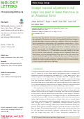 Cover page: Stronger seasonal adjustment in leaf turgor loss point in lianas than trees in an Amazonian forest