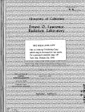 Cover page: STUDY OF THE REGENERATIVE EXTRACTOR OF THE BERKELEY 184-INCH-SYNCHROCYCLOTRON