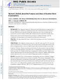 Cover page: Women’s beliefs about the purpose and value of routine pelvic&nbsp;examinations