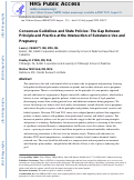 Cover page: Consensus Guidelines and State Policies: The Gap Between Principle and Practice at the Intersection of Substance Use and Pregnancy.