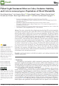 Cover page: Pulsed Light Treatment Effect on Color, Oxidative Stability, and Listeria monocytogenes Population of Sliced Mortadella.