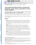 Cover page: Association between arterial stiffness and peripheral artery disease as measured by radial artery tonometry