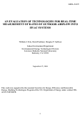 Cover page: An evaluation of technologies for real-time measurement of rates of outdoor airflow into 
HVAC systems