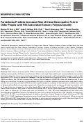 Cover page: Paresthesia Predicts Increased Risk of Distal Neuropathic Pain in Older People with HIV-Associated Sensory Polyneuropathy