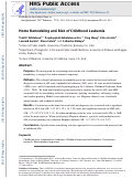 Cover page: Home remodeling and risk of childhood leukemia