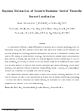 Cover page: Bayesian Estimation of Acoustic Emission Arrival Times for Source Localization