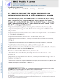 Cover page: Residential proximity to major roadways and incident hypertension in post-menopausal women