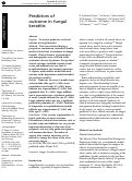 Cover page: Predictors of outcome in fungal keratitis.