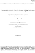 Cover page: Interoperable, life-cycle tools for assuring Building Performance: An Overview of a Commercial Building Initiative