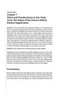 Cover page: Chapter 7 Ethics and Pseudoscience in Our Daily Lives: The Status of the Science Behind Dietary Supplements