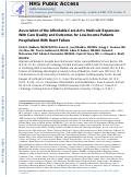 Cover page: Association of the Affordable Care Act’s Medicaid Expansion With Care Quality and Outcomes for Low-Income Patients Hospitalized With Heart Failure