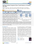 Cover page of Hydrogen-Induced Topotactic Phase Transformations of Cobaltite Thin Films