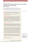 Cover page: Prevalence and Prognostic Implications of Coronary Artery Calcification in Low-Risk Women: A Meta-analysis