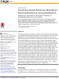 Cover page: Intrauterine Growth Restriction Alters Mouse Intestinal Architecture during Development