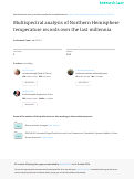 Cover page: Multispectral analysis of northern hemisphere temperature records over the last five millennia
