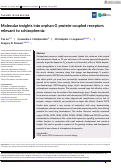 Cover page: Molecular insights into orphan G protein‐coupled receptors relevant to schizophrenia